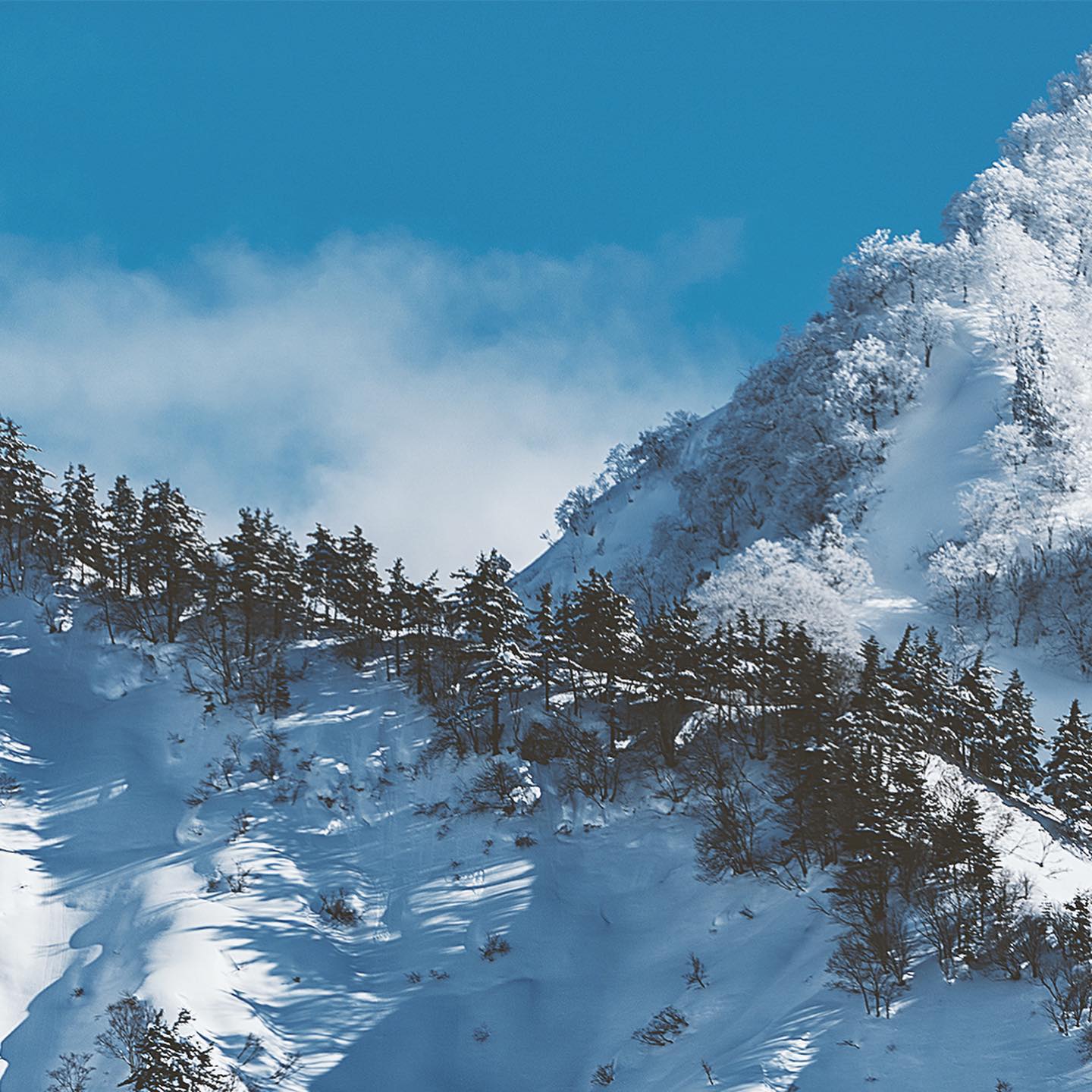 雪山フォト – フォトレタッチ